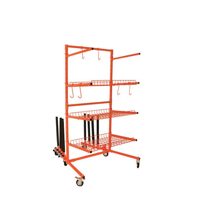 YD81-020C Parts Cart: Foam-Arm Rack (Holds Panels), 3 Shelves, Pu Casters (Auto/Industrial Use)