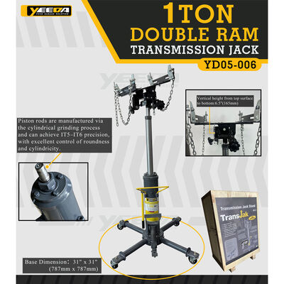 1 Ton Double Ram Transmission Jack YD05-006 Hydraulic Garage Lift