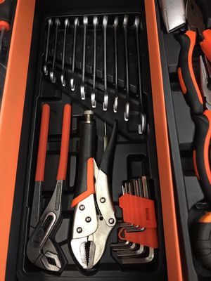 3 слоя набора инструментов ремонта автомобилей ящика для хранения оборудования портативного стального домочадца Toolbox многофункционального складывая